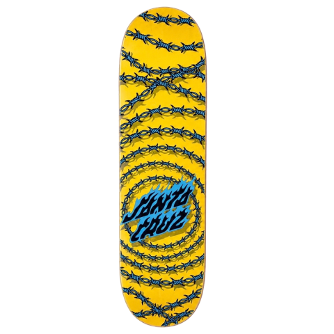 Дека для скейтборда Santa Cruz - Wired Flame Dot Birch Yellow 8.0